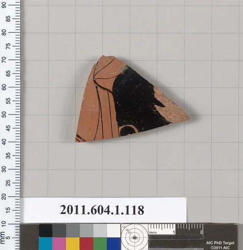 Terracotta fragment of a kylix (drinking cup)