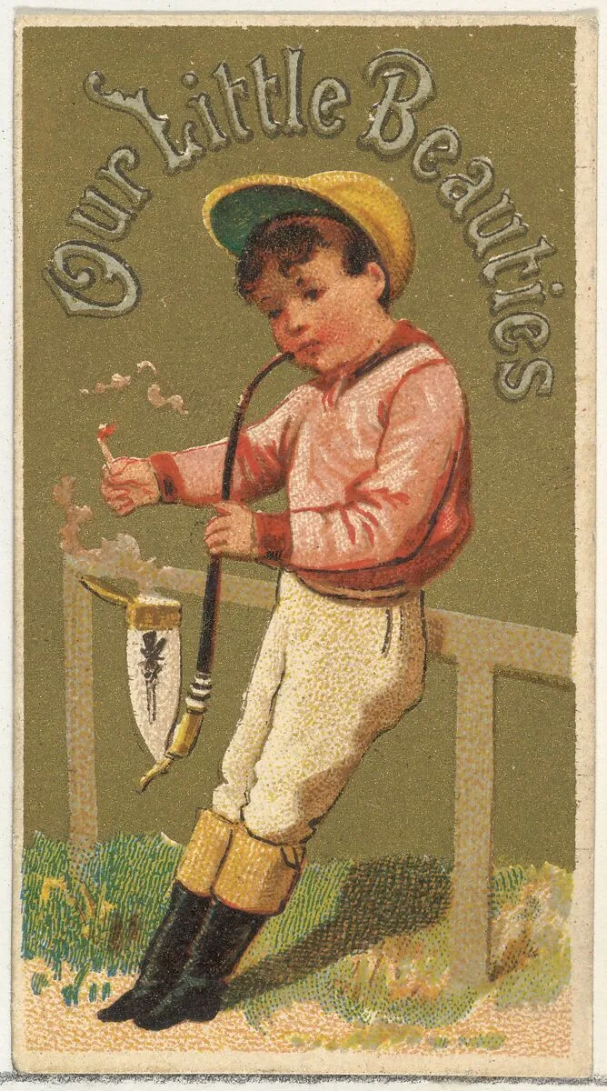 From the Girls and Children series (N58) promoting Our Little Beauties Cigarettes for Allen & Ginter brand tobacco products — Allen & Ginter