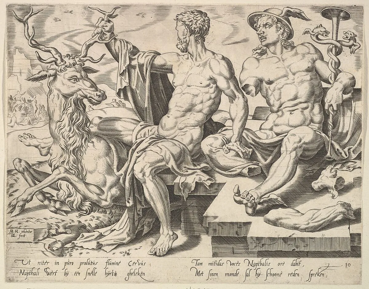 Naphtali, from the series The Twelve Patriarchs — Maarten van Heemskerck|Dirck Volckertsz Coornhert
