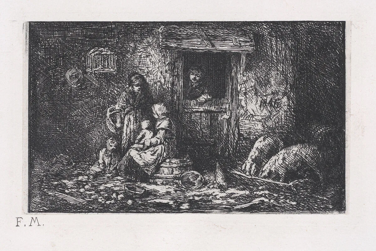 Gate to the Farm — Charles Jacque