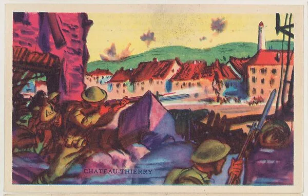 Chateau Thierry, bakery card from the Frontiers of Freedom series (D39-4), issued by the Gordon Bread Company — Gordon Bread Company