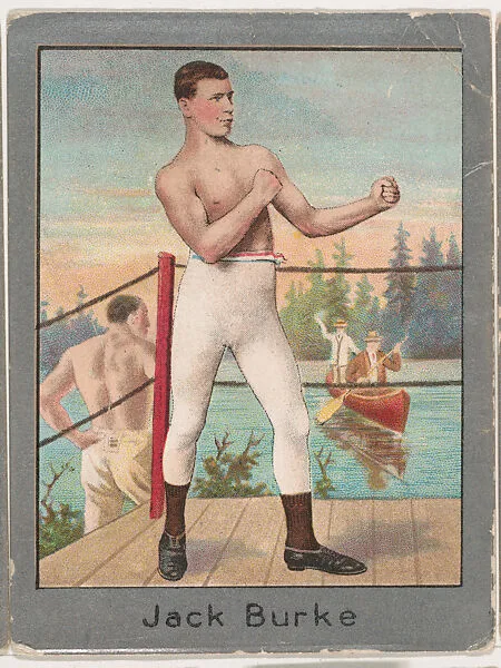 Jack Burke, from the Champion Athlete and Prize Fighter series (T220), issued by Mecca and Tolstoi Cigarettes — Tolstoi Cigarettes|Mecca Cigarettes