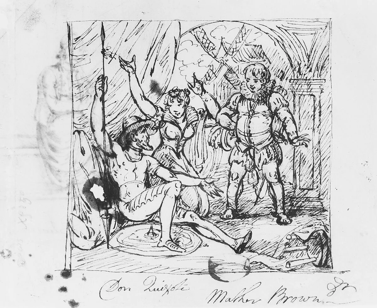 Scene from "Don Quixote" — Mather Brown