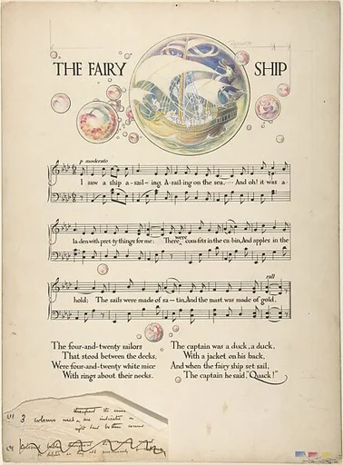 "The Fairy Ship"―Page Design