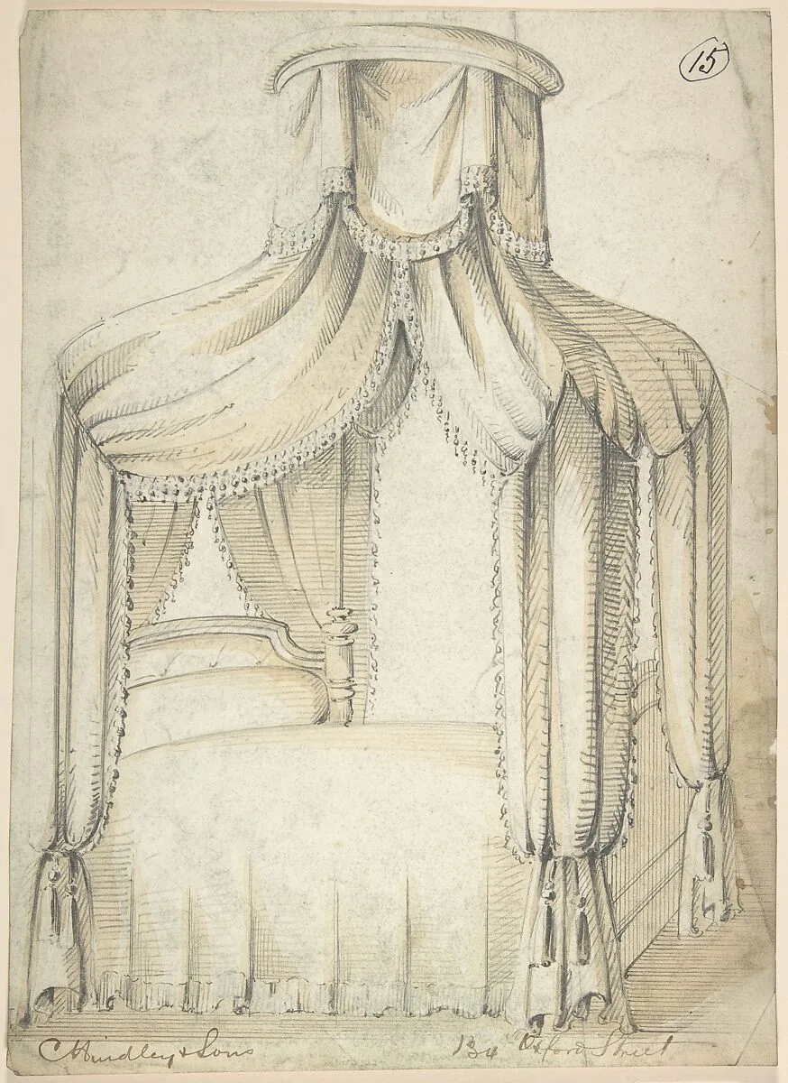 Design for Bed and Canopy — Charles Hindley and Sons