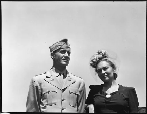 [Unidentified Couple on Roof of 441 East 92nd Street Apartment Building?, New York City]