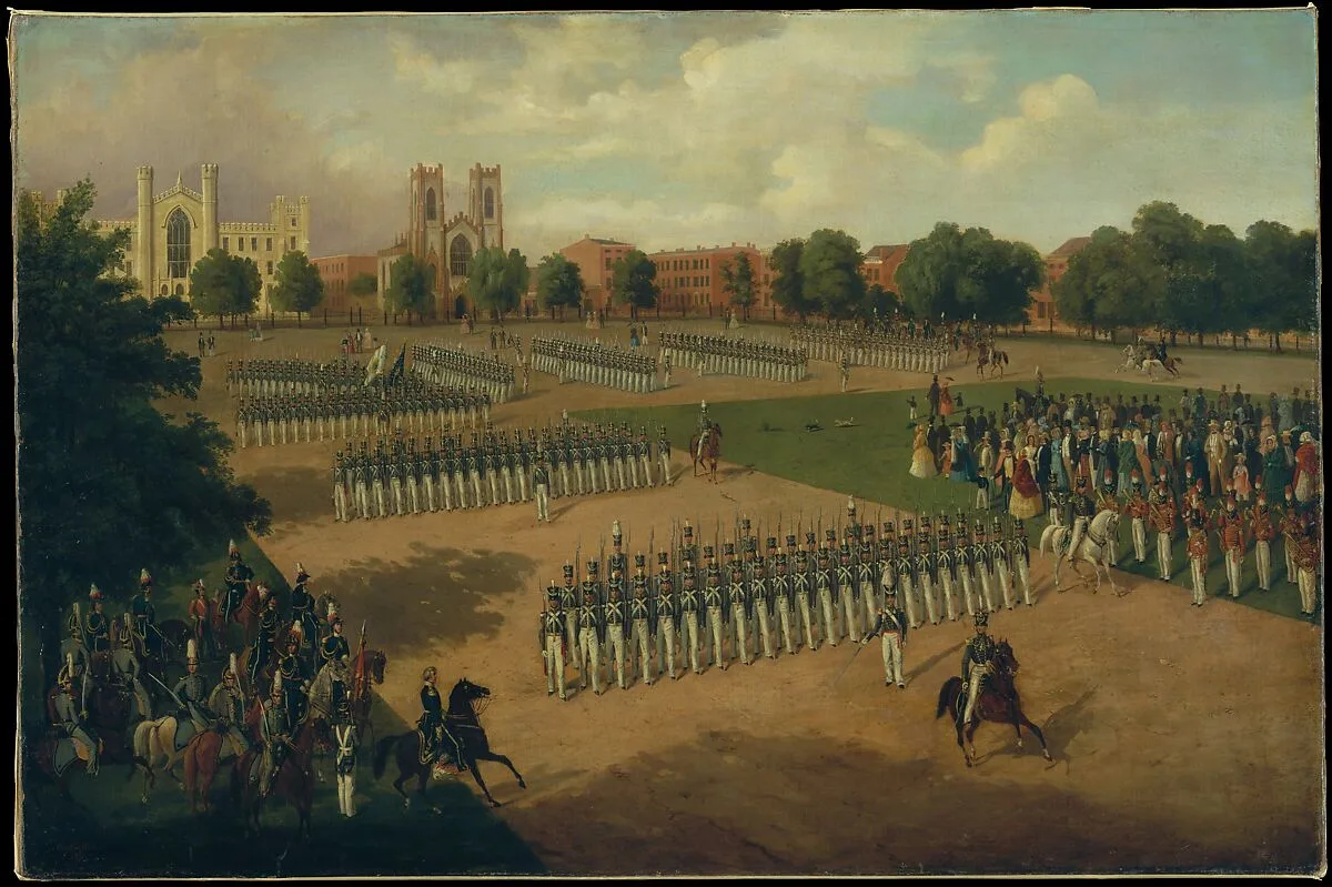 Seventh Regiment on Review, Washington Square, New York — Otto Boetticher