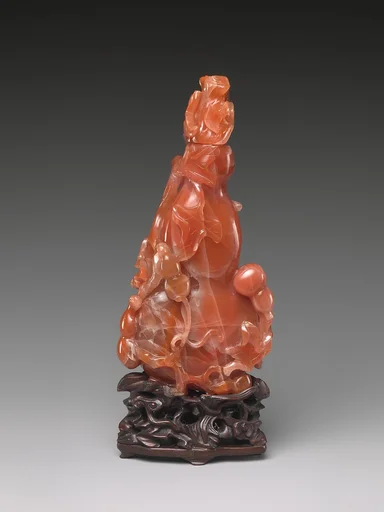 清 瑪瑙葫蘆瓶|Bottle in the shape of a double gourd