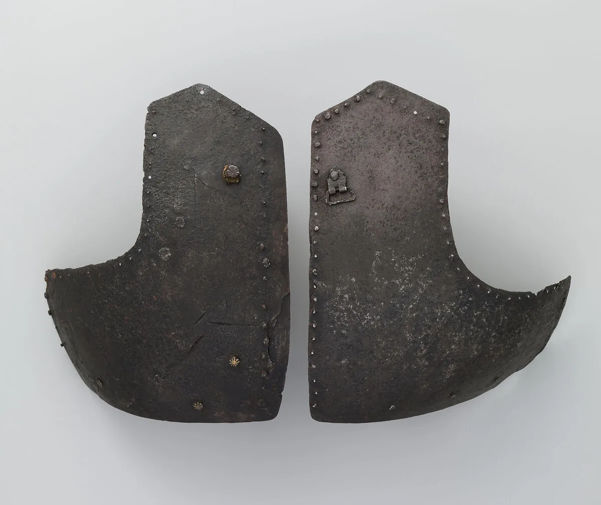 Right and Left Breastplates from a Brigandine — Unknown