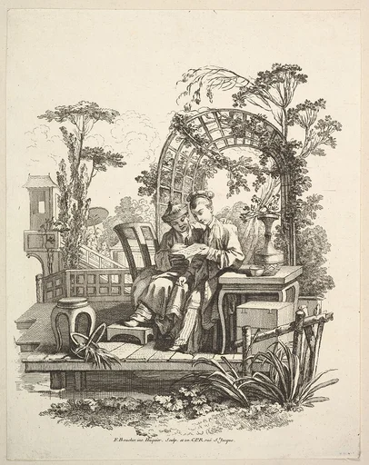Man and Woman Reading