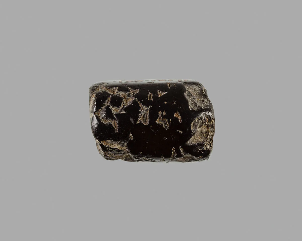 Polygonal cylinder seal; possibly reworked at a later date; possibly inscribed — Unknown