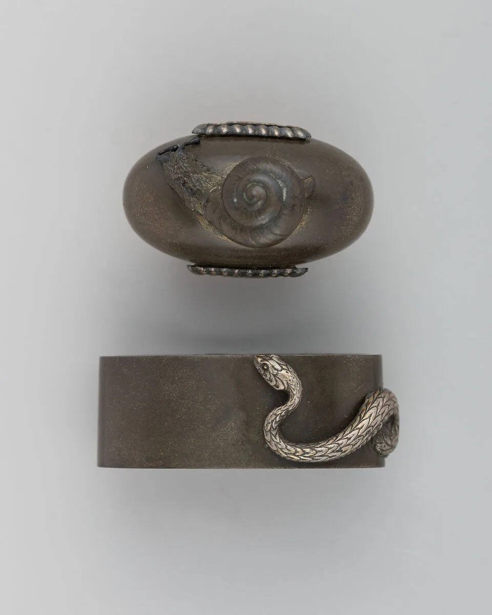 Sword-Hilt Collar and Pommel (Fuchigashira) — Unknown