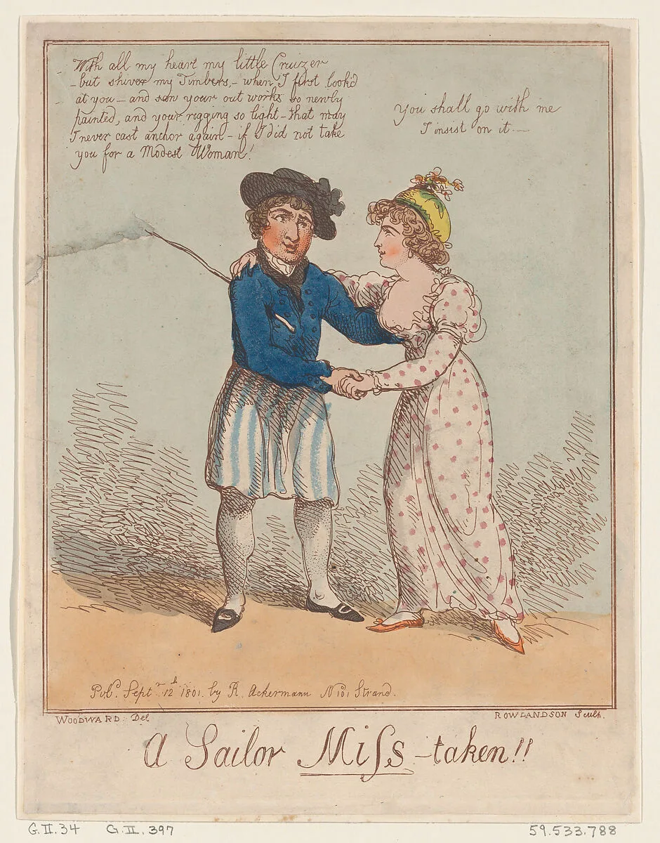 A Sailor Miss-taken!! — Thomas Rowlandson|George Murgatroyd Woodward