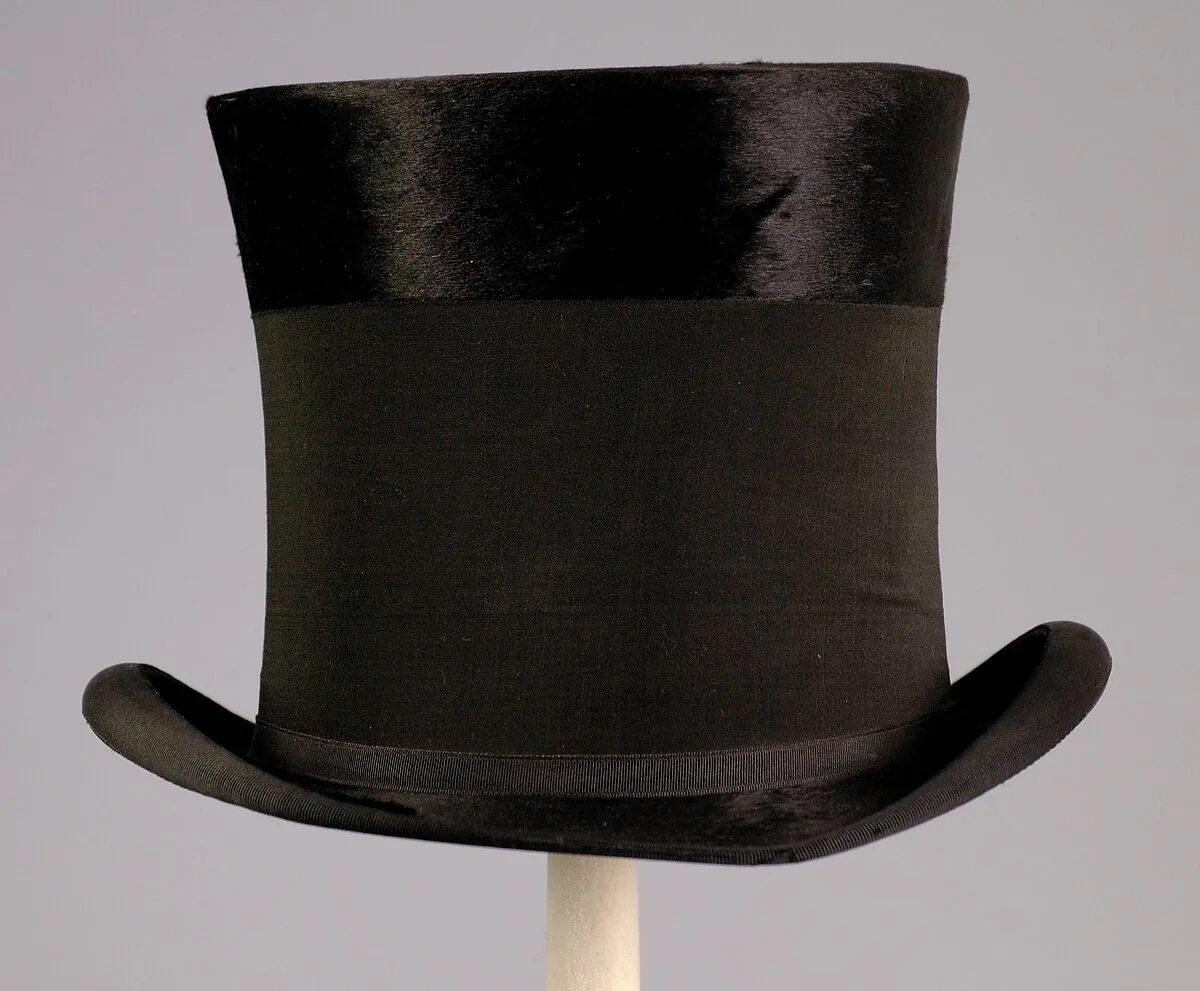 Mourning top hat — Knox