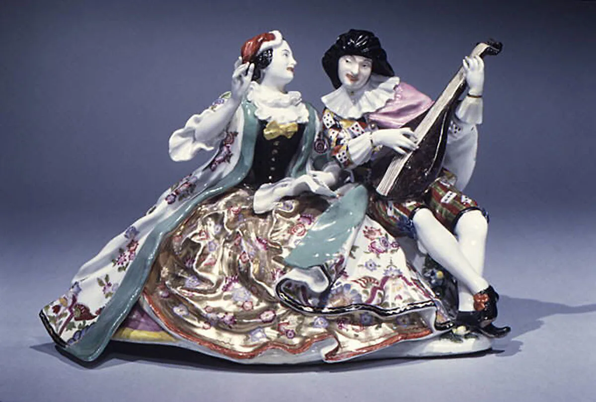 Scaramouche and Columbine — Johann Joachim Kändler|Meissen Manufactory