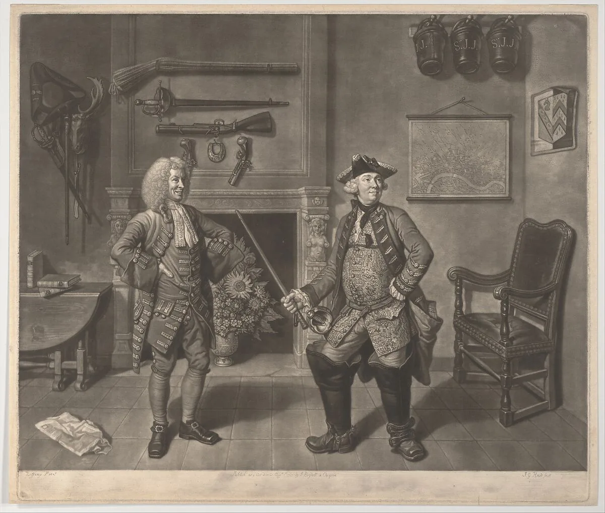 Mr. Foote in the Character of Major Sturgeon, in the Mayor of Garratt — Johann Gottfried Haid|Johan Joseph Zoffany|John Boydell|Samuel Foote
