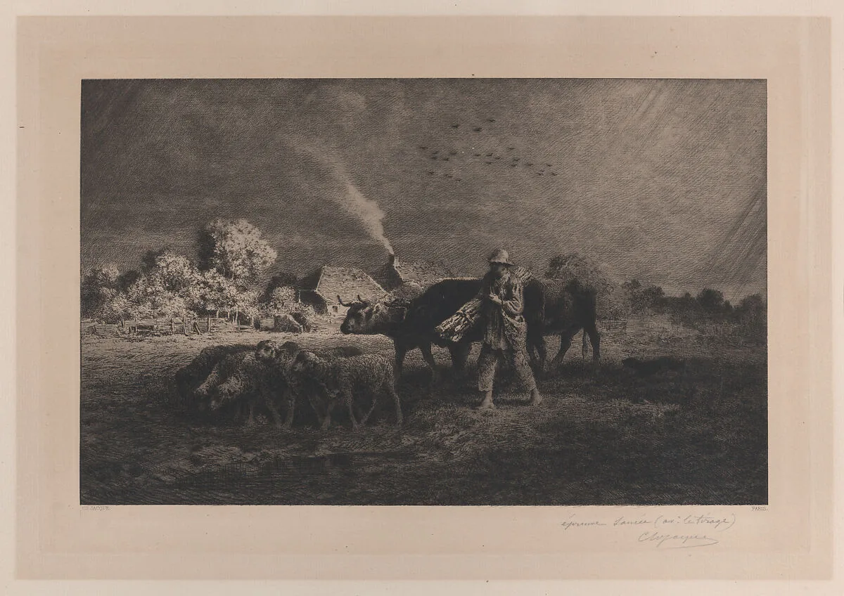 The Storm — Charles Jacque|Auguste Delâtre