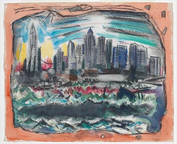 Lower Manhattan from the River, No. 1 — John Marin