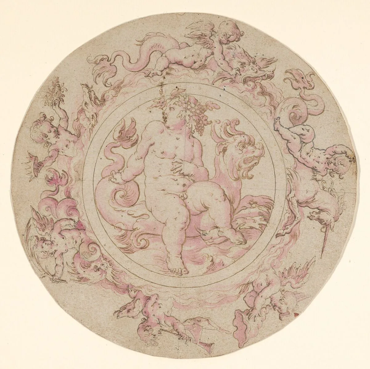 Design for a Tazza, Bowl or Dish — Anonymous, German