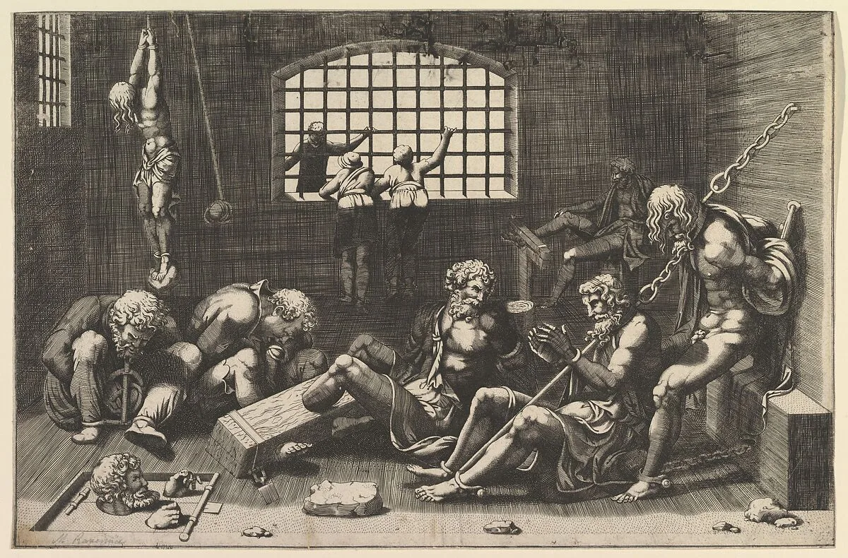 The Prison — Giorgio Ghisi|Giulio Romano|Anonymous, Italian, 16th century