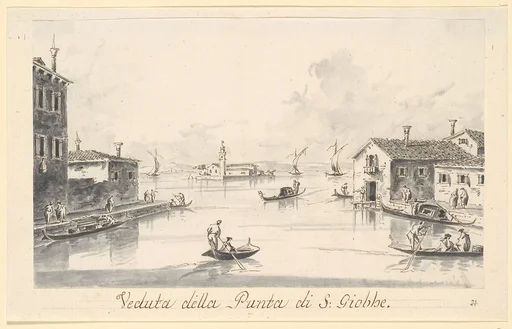 The Punta di San Giobbe, with the Island of San Secondo in the Distance
