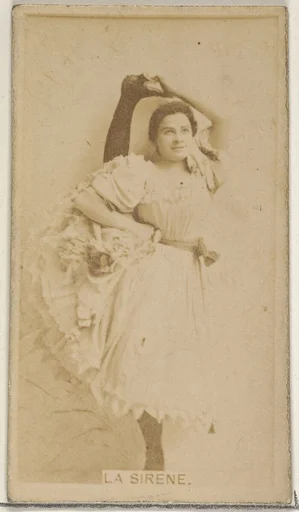 La Sirene, from the Actors and Actresses series (N45, Type 8) for Virginia Brights Cigarettes