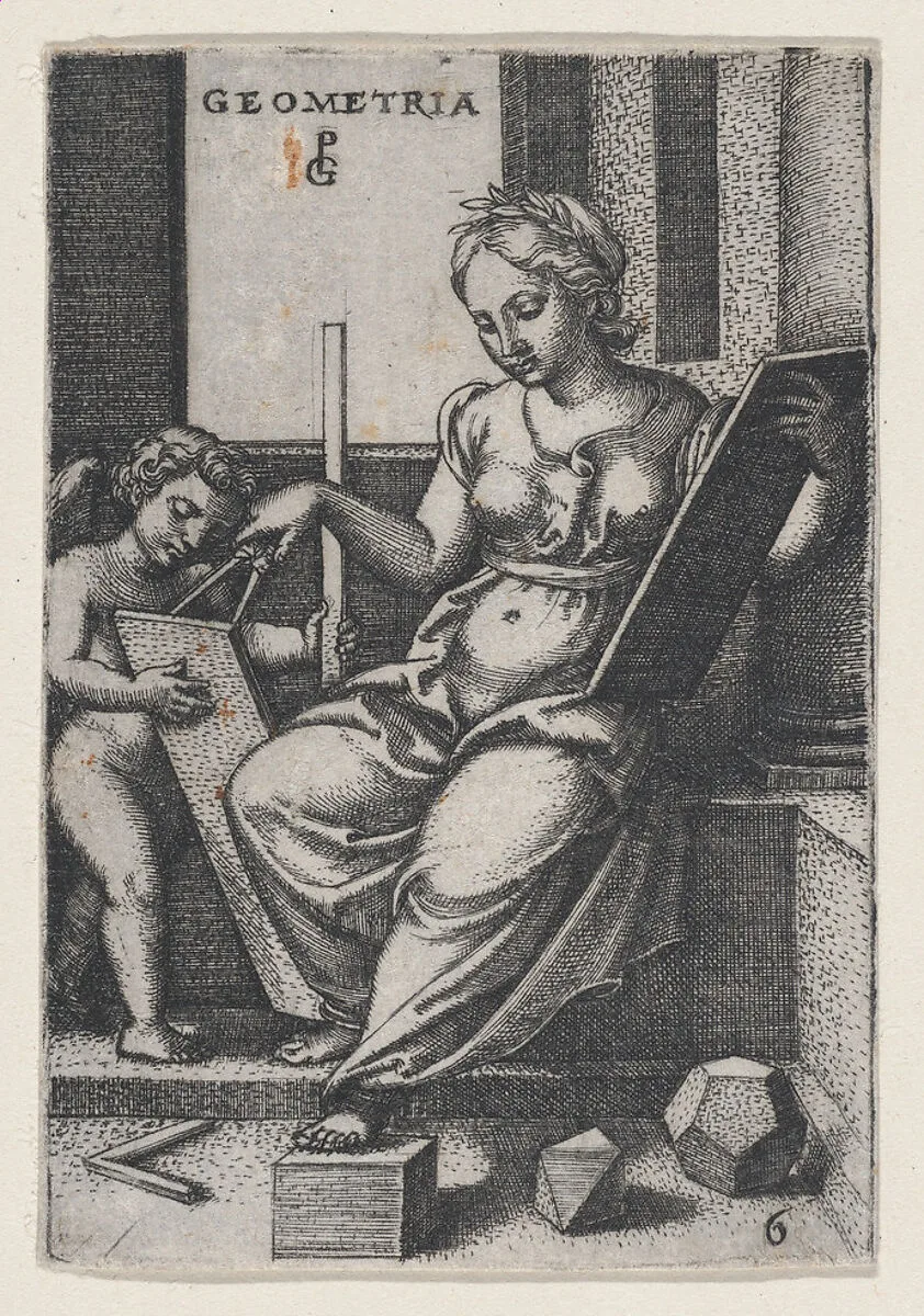 Geometria, from The Liberal Arts — Georg Pencz