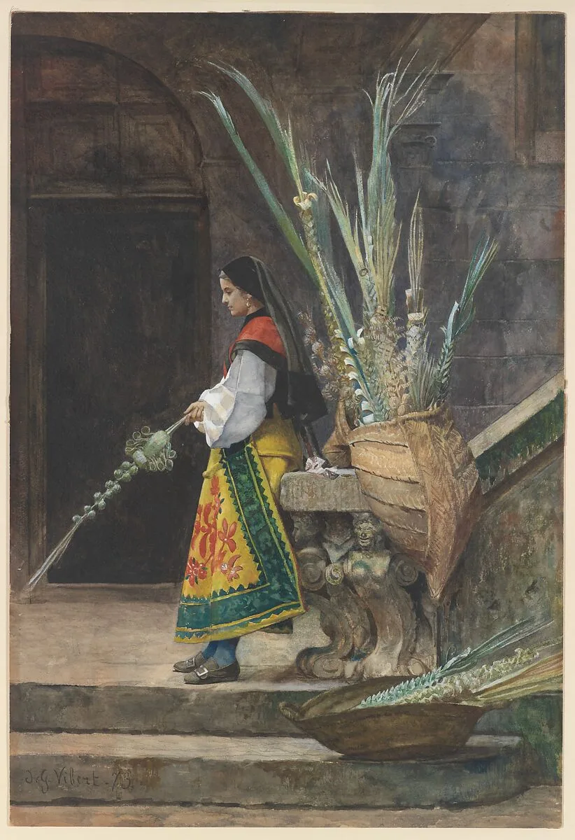 Palm Sunday in Spain — Jean-Georges Vibert