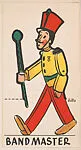 Band Master, bakery insert card from the Pinocchio Circus Performers series (D64) — Walt Disney Productions