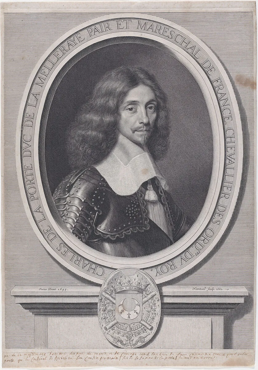 Portrait of Charles de la Porte Duc de la Melleraye — Robert Nanteuil|Justus van Egmont