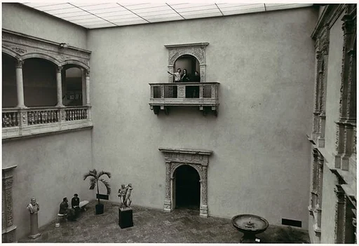 [John McKendry on Blumenthal Balcony]