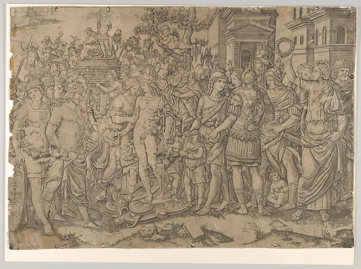 The triumph of a Roman Emperor — Marcantonio Raimondi|Antonio Salamanca