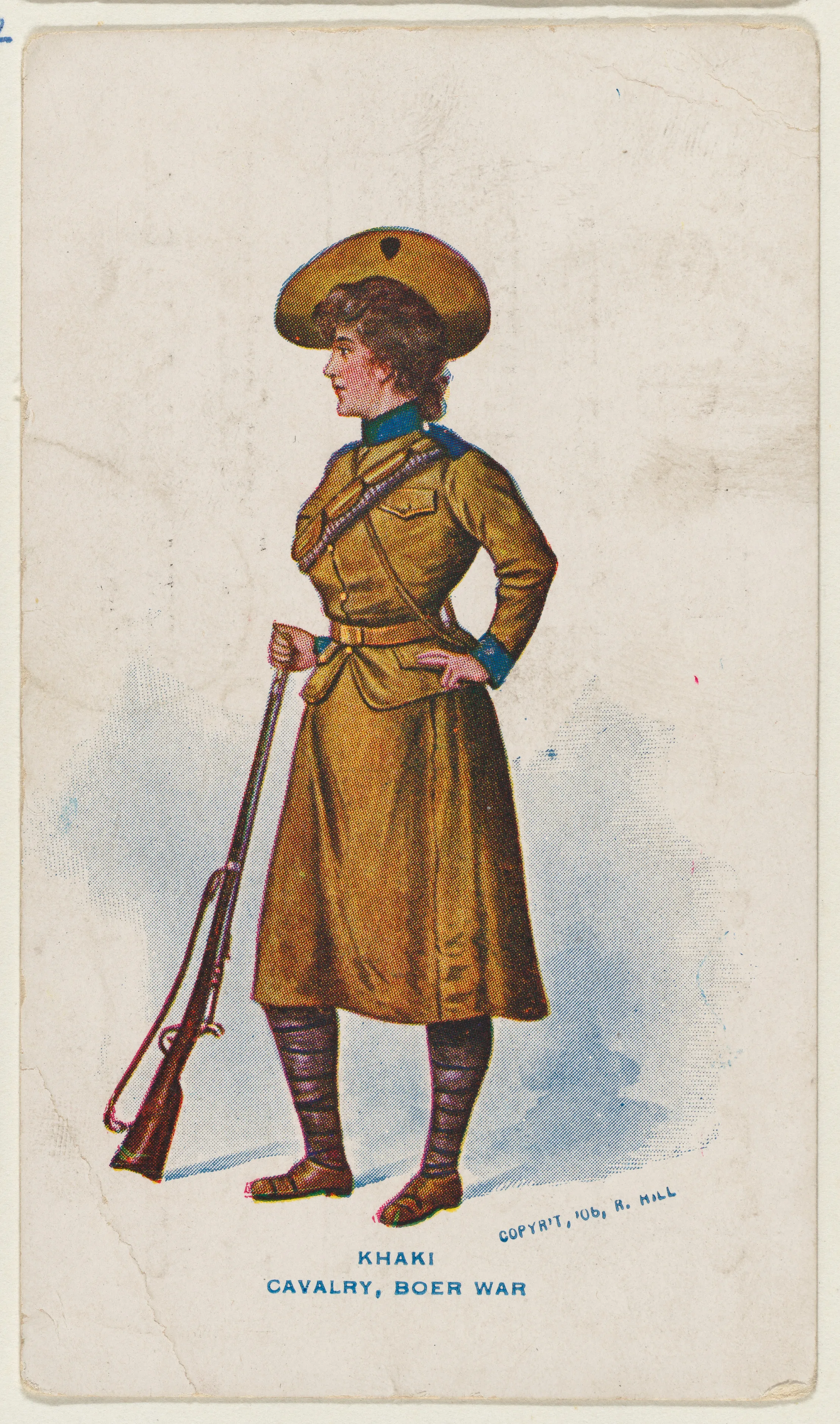 Khaki, Cavalry, Boer War, from the "Girls and Men in Costume" series (T65), issued with Golden Eagle Cigars by I. Lewis & Co. — I. Lewis & Co., Newark, New Jersey