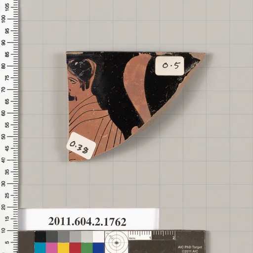 Terracotta rim fragment of a skyphos (deep drinking cup)