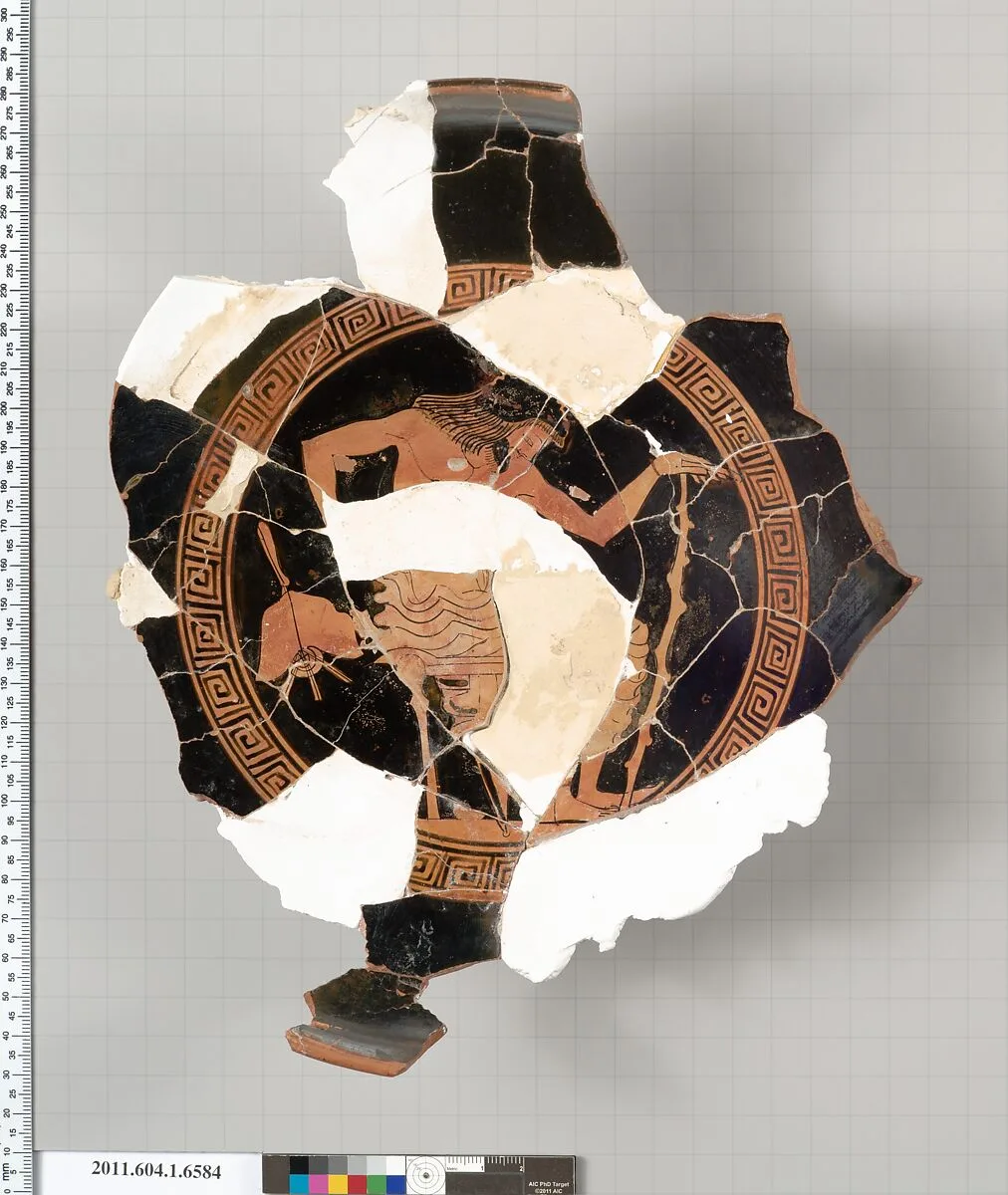 Terracotta fragment of a kylix (drinking cup) — Unknown