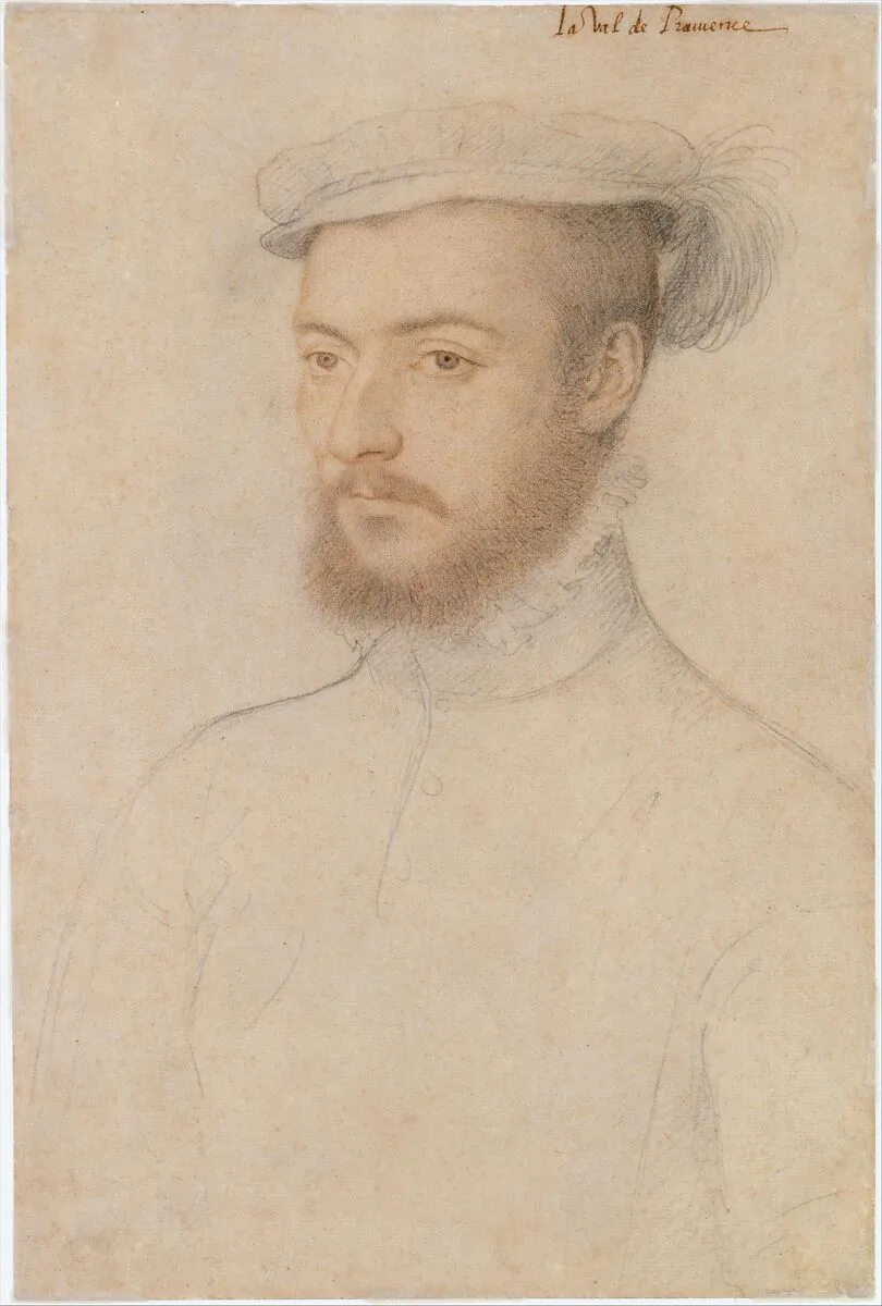 Portrait of La Val de Pramence — Anonymous, French, 16th century|François Clouet