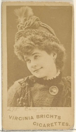 Card 295, Daisy Murdoch, from the Actors and Actresses series (N45, Type 1) for Virginia Brights Cigarettes