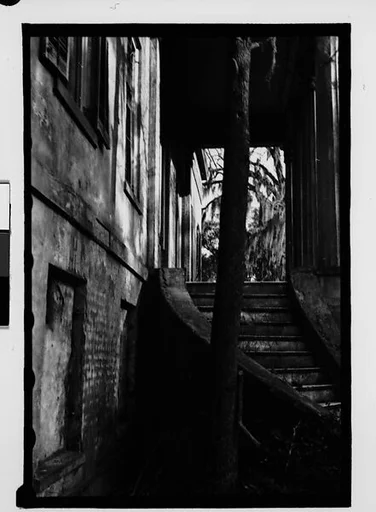 [Side View of Plantation House Stairway, Savannah Vicinity, Georgia]