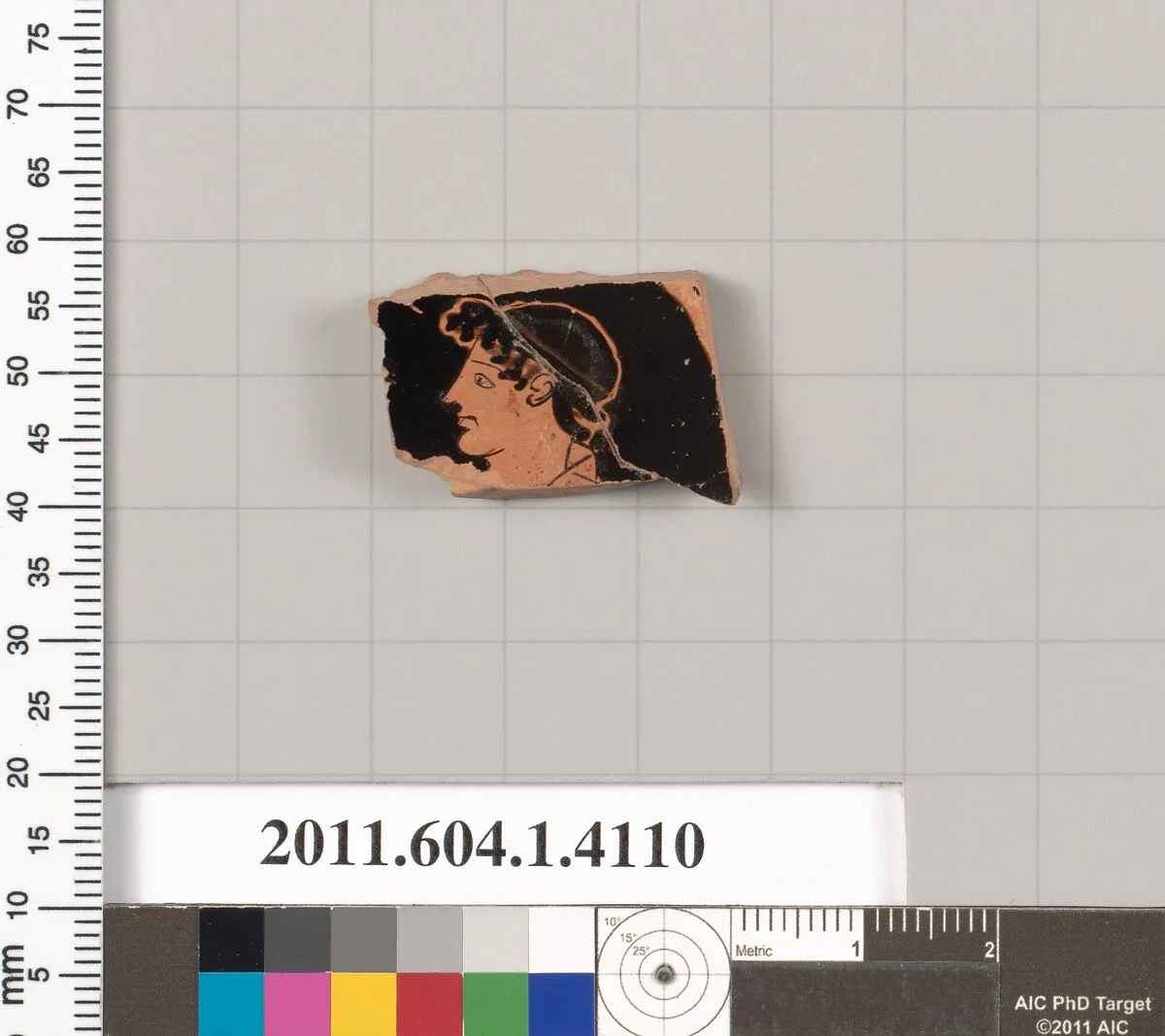 Terracotta fragment of a kylix (drinking cup) — Unknown