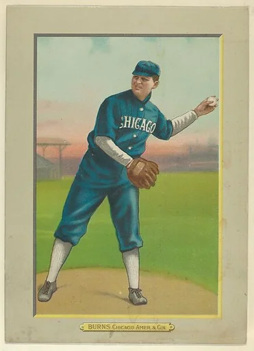 Bill Burns, Pitcher, Chicago White Sox (American League), Cincinnati Reds (National League), from Turkey Red Cabinets (T3)