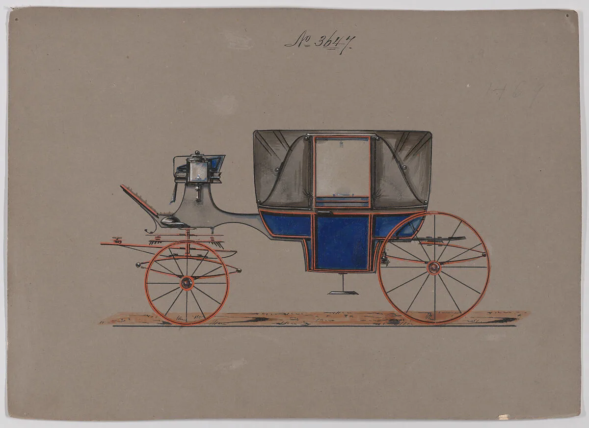 Design for Landau, No. 3647 — Brewster & Co.