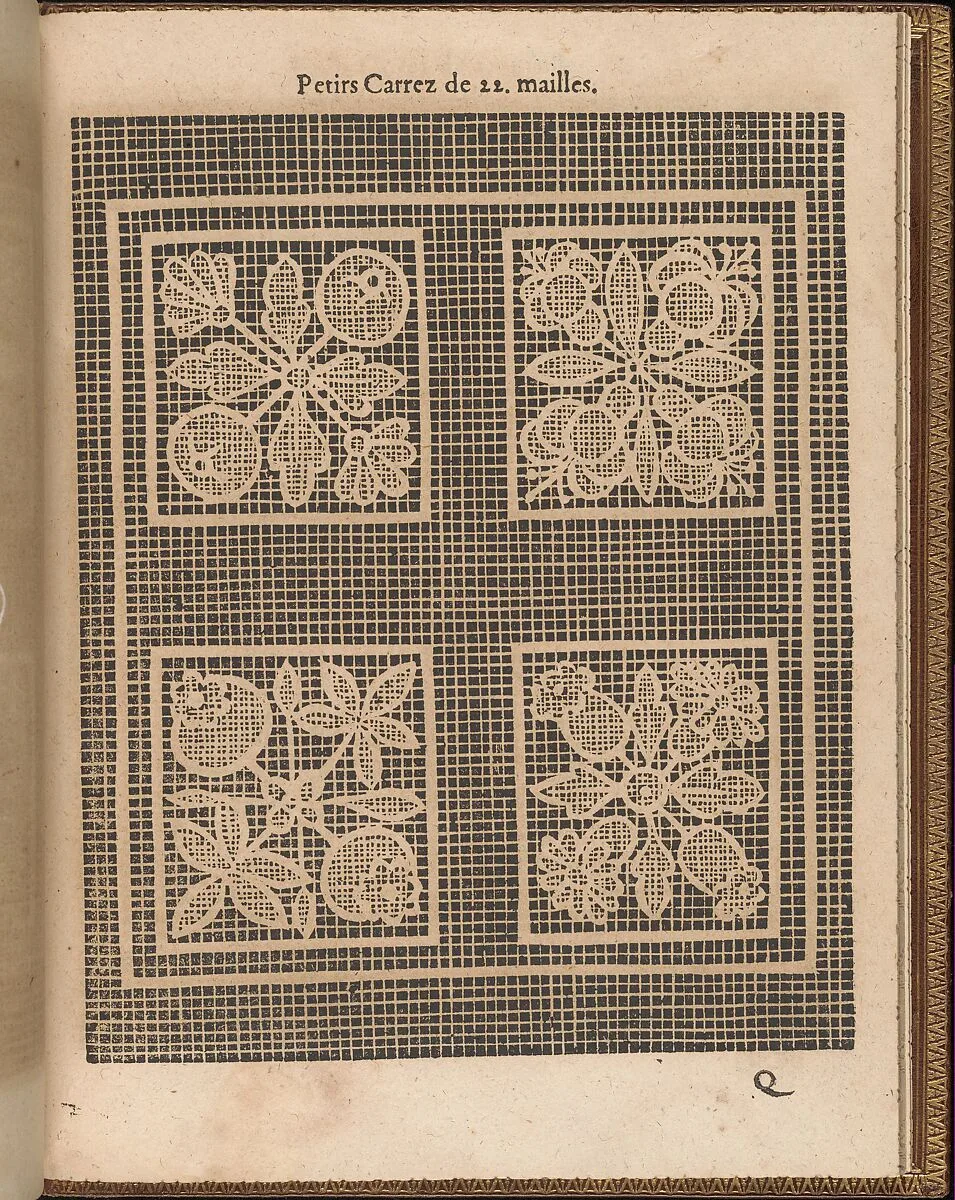 La Pratique de l'Aiguille, page 60 (recto) — Matthias Mignerak|Pierre Firens|Marie de Medici|Jean Le Clerc