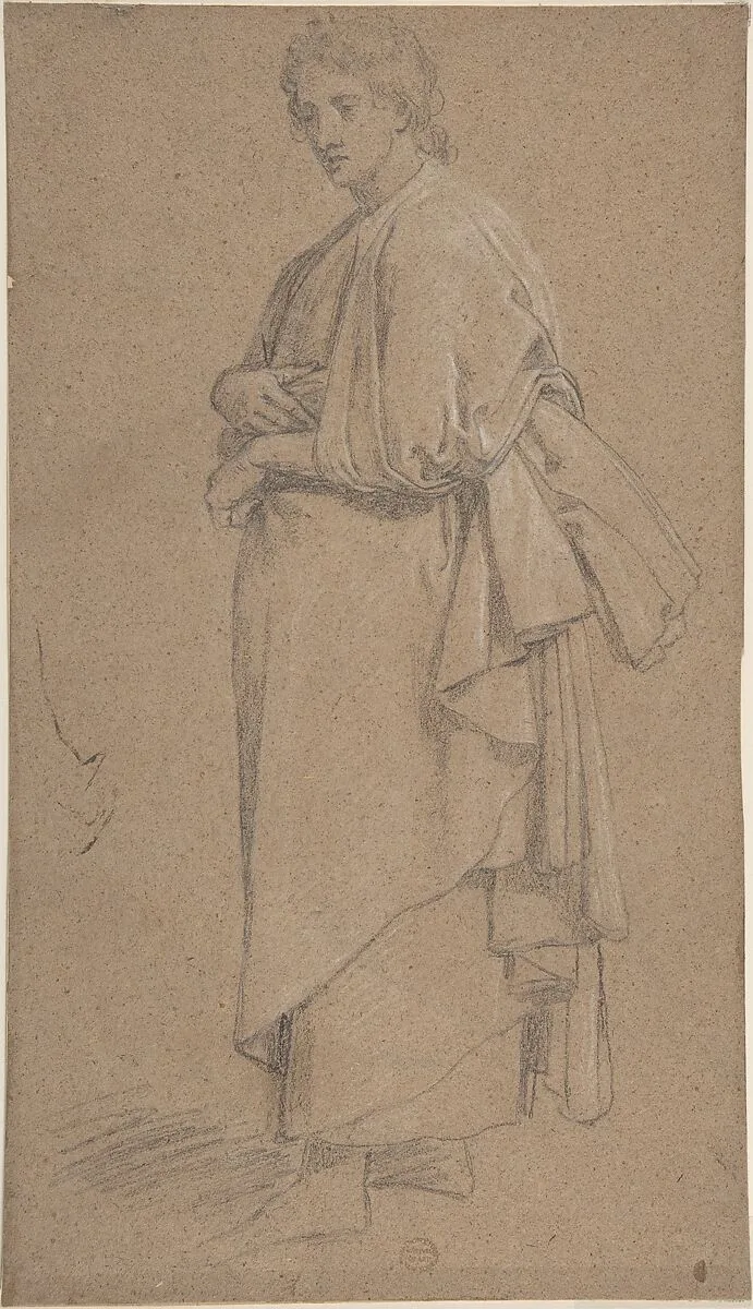 Man in Roman Toga — Anonymous, French, 18th century