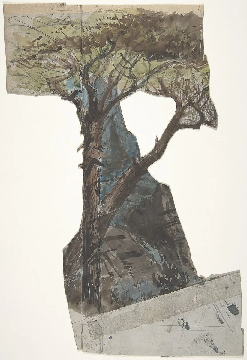 Design for a Stage Set at the Opéra, Paris — Eugène Cicéri