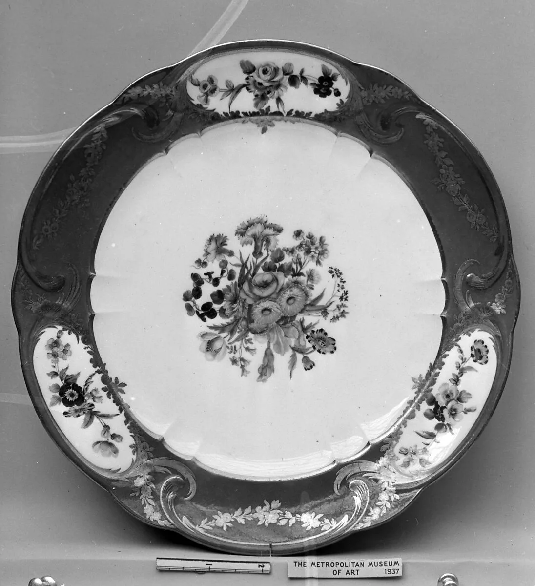 Plate (Assiette à palmes) (1 of 102) (part of a service) — Sèvres Manufactory|Léopold Weydinger