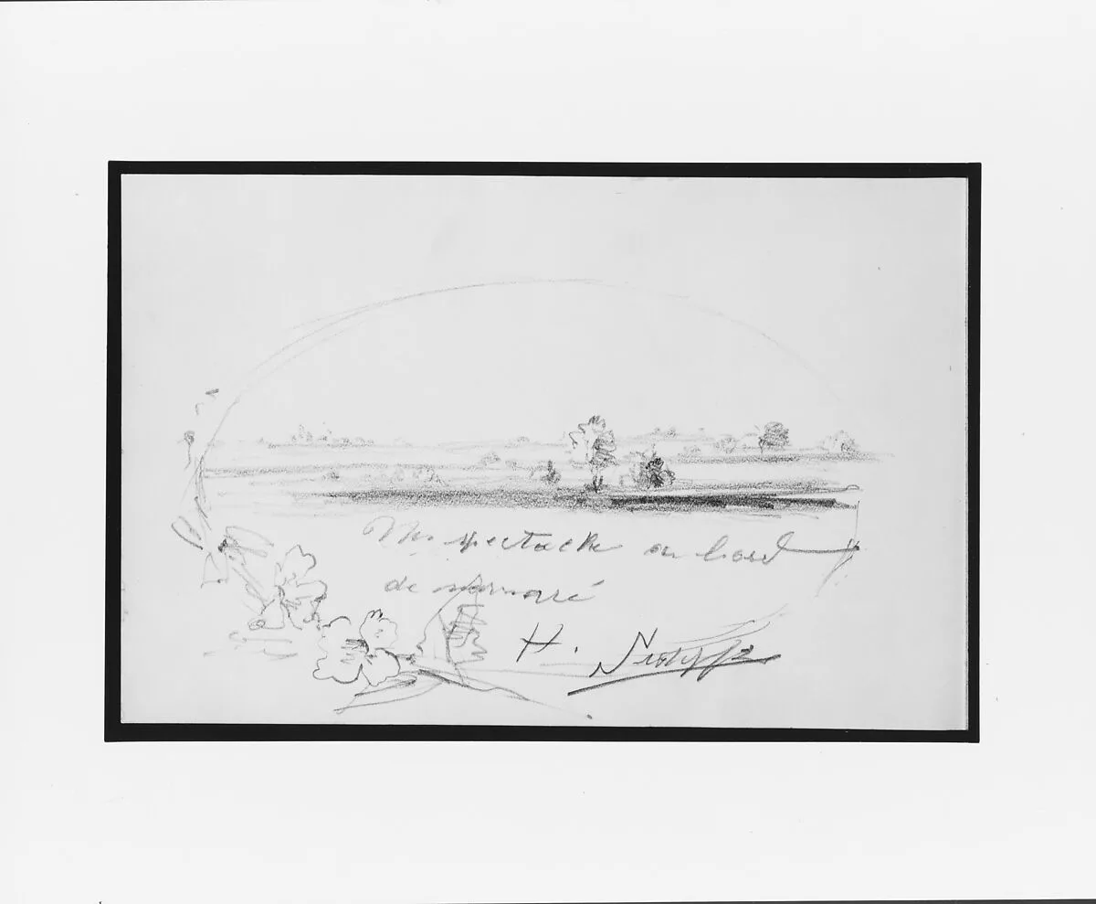 Landscape Vignette (from Sketchbook) — Mary Newbold Sargent