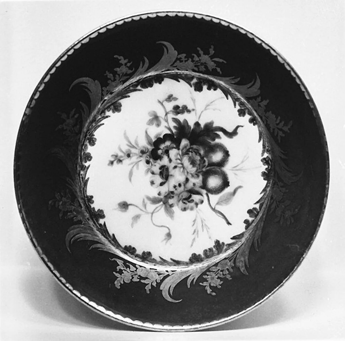 Saucer (one of nine) (part of a service) — Sèvres Manufactory|Cyprien-Julien Hirel de Choisy|Etienne-Gabriel Girard