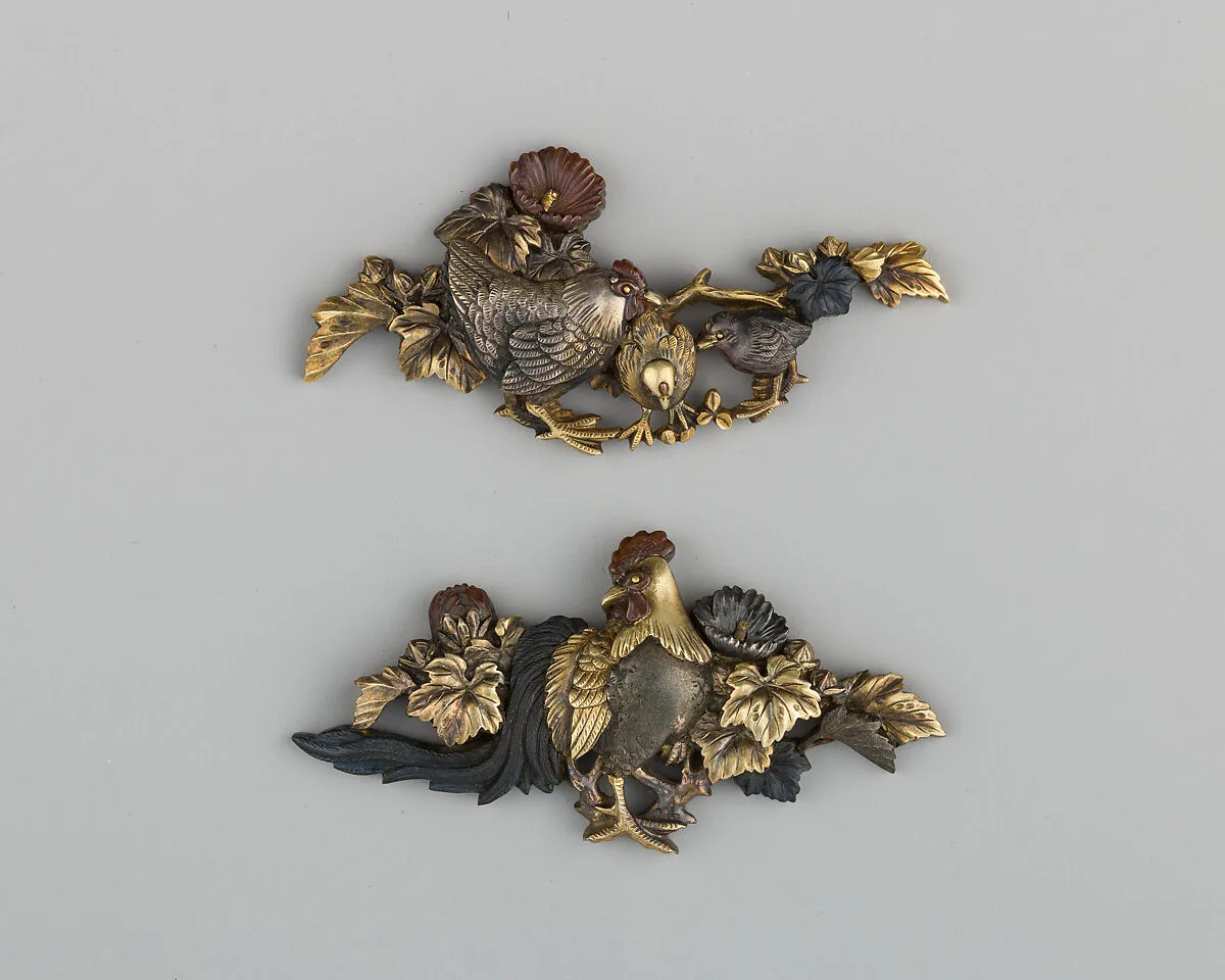 Pair of Sword-Grip Ornaments (Menuki) — Unknown