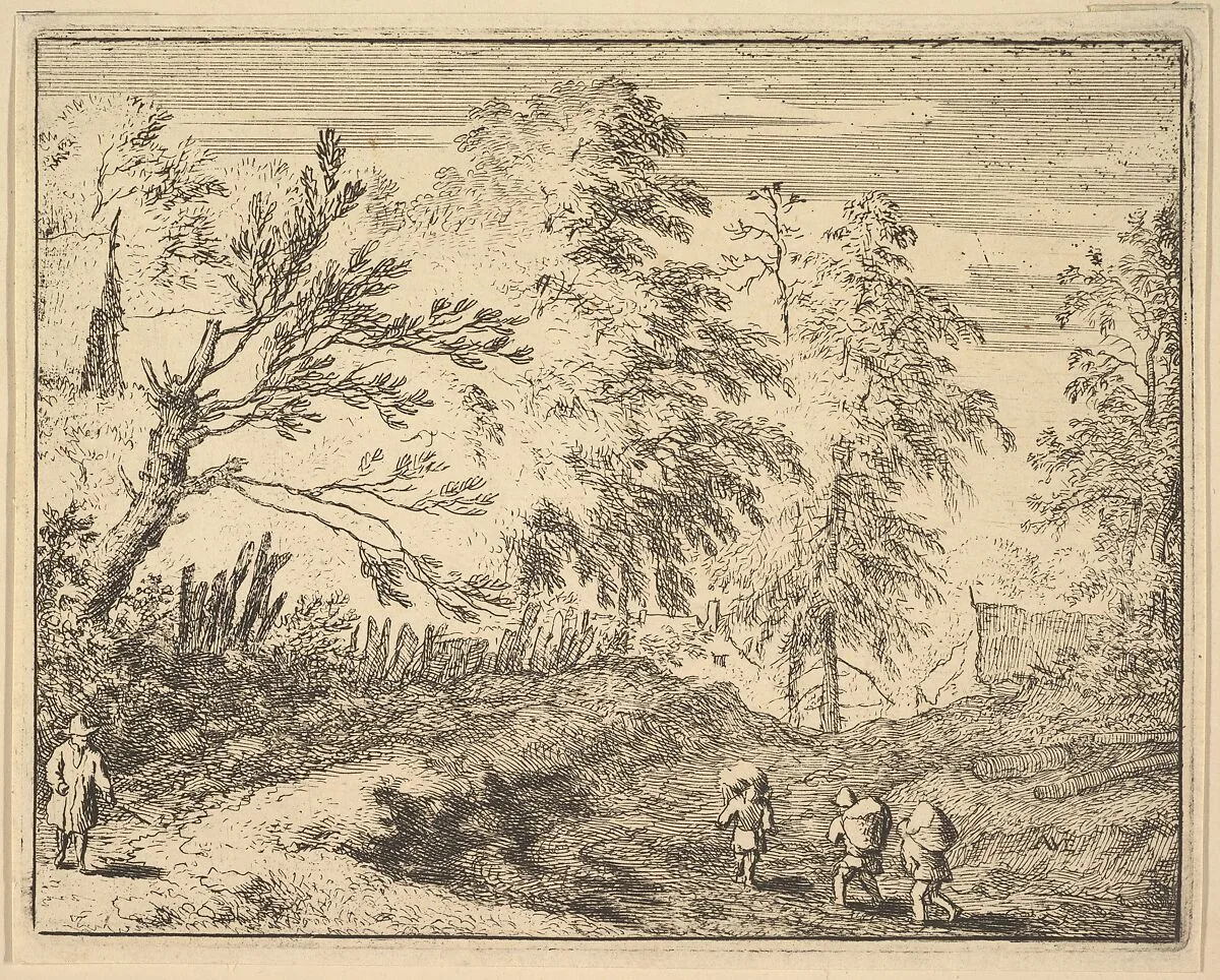 The Three Porters — Allart van Everdingen