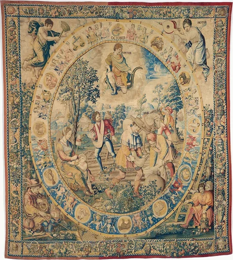 October from a set of Medallion Months